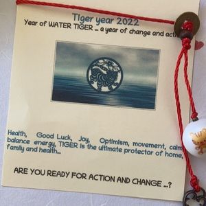 Tiger year 2022 Health, GoodLuck, Home protection hanger amulet.
